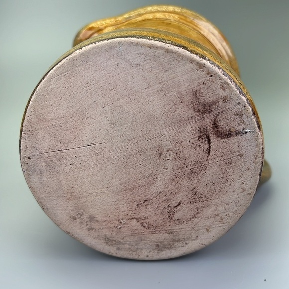 Studio Pottery Yellow Glaze Pitcher - Picture 10 of 10